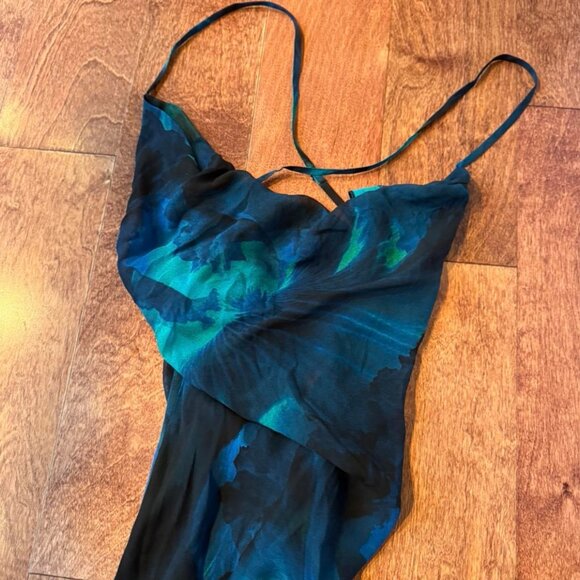 Rat & Boa Rafinha Dress Size XXS Blue Black Maxi - Picture 6 of 8